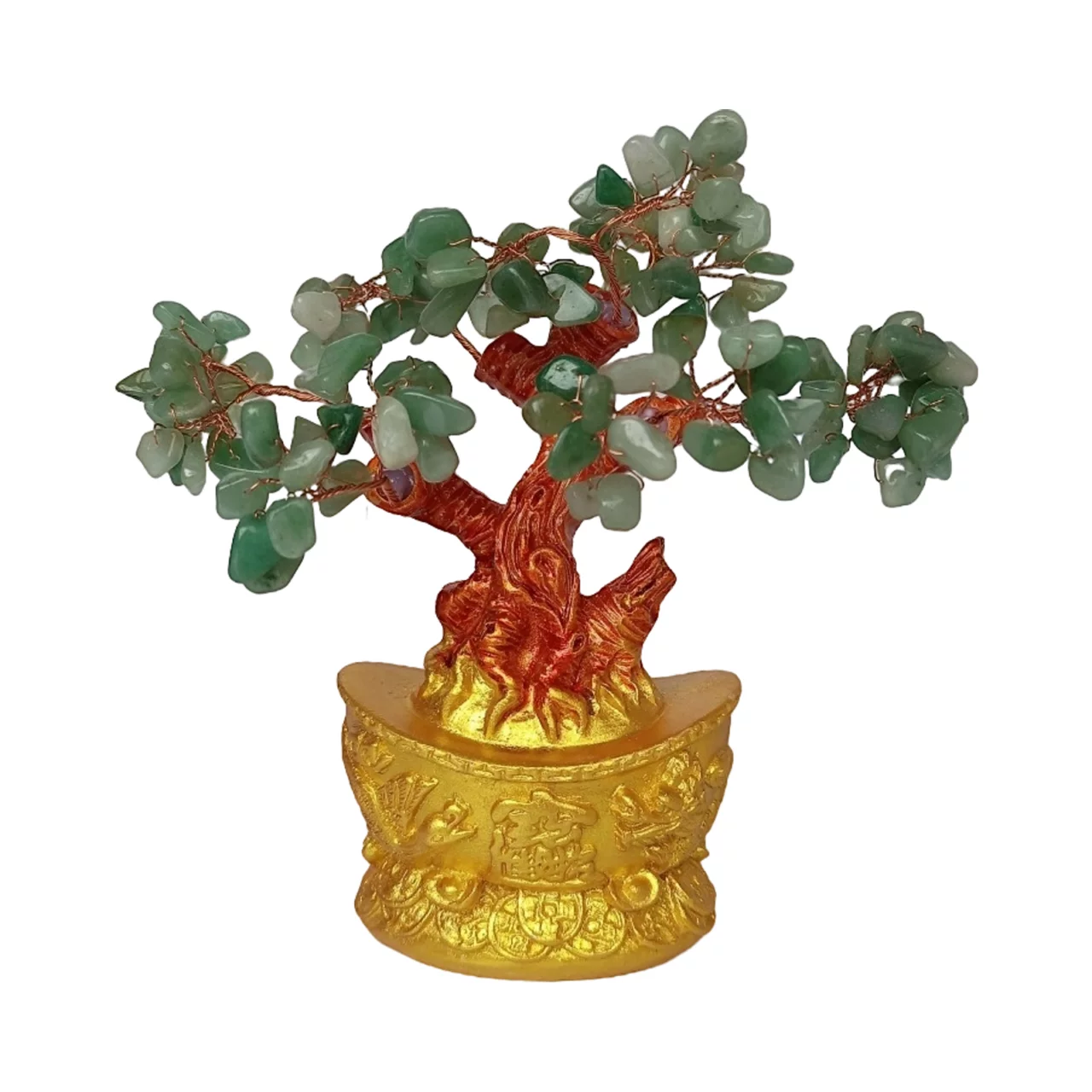 Árbol de la vida en Aventurina con base dorada 12 2