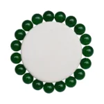 Pulsera en Esferas de Piedra Jade Verde