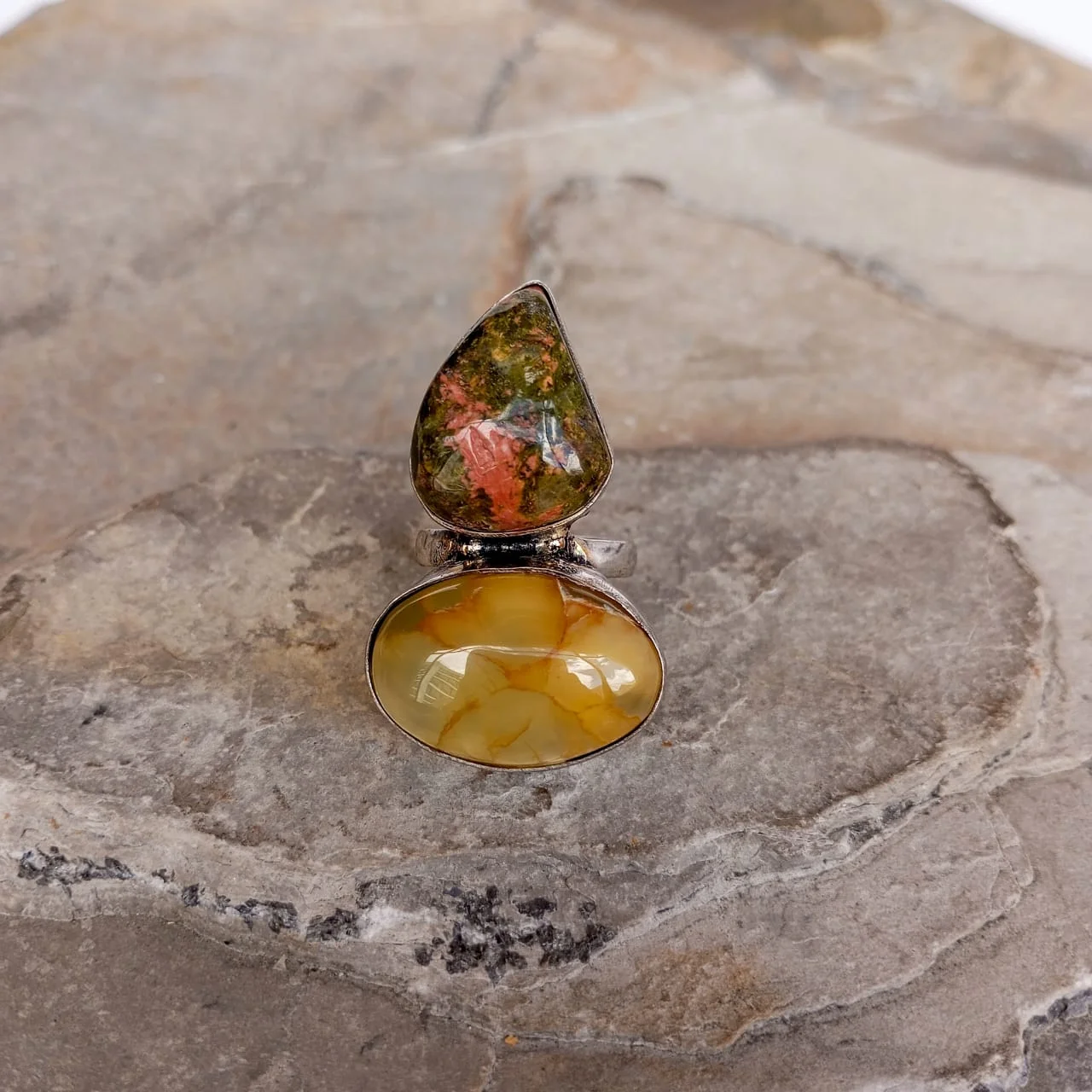 anillo dos piedras 413