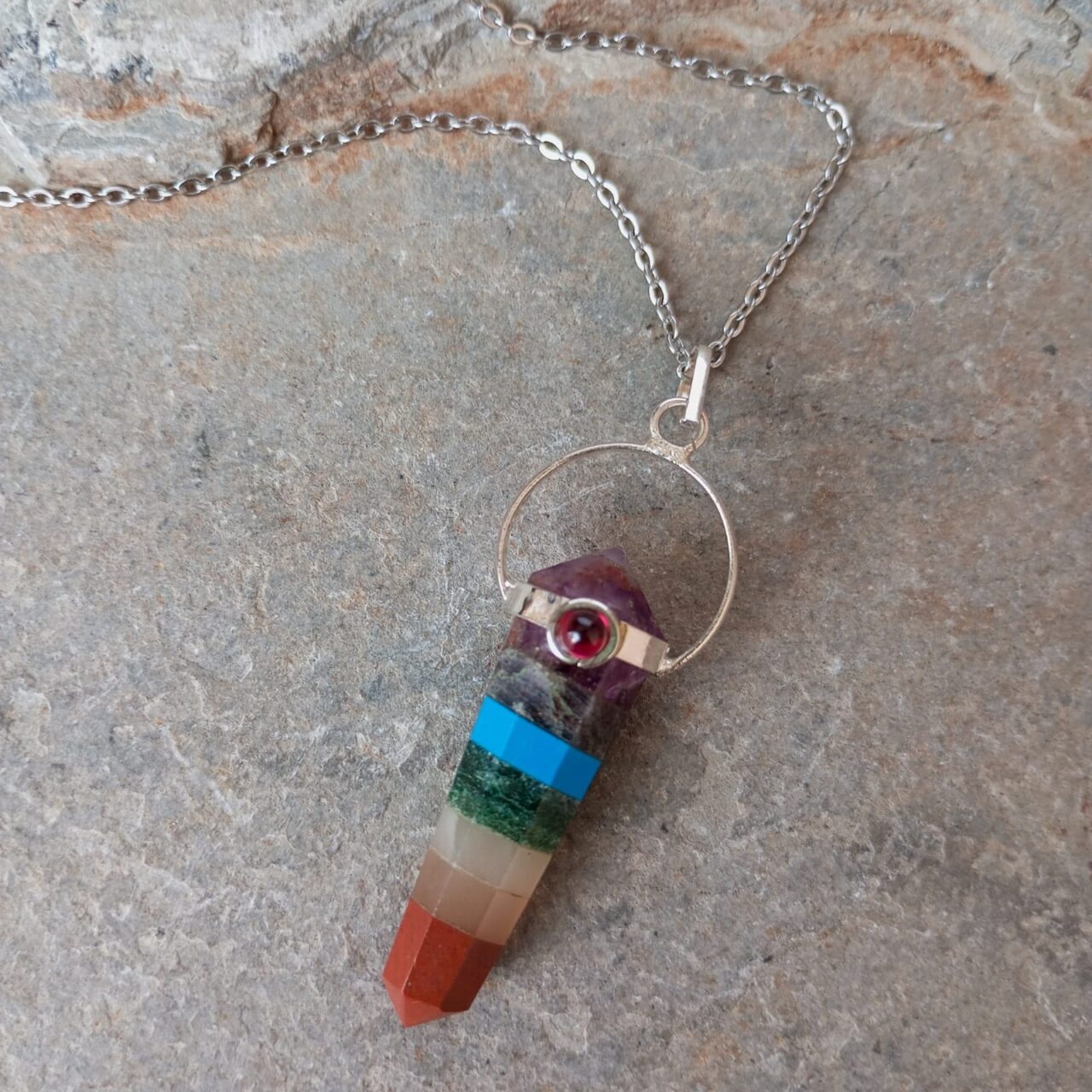 dije obelisco siete chakras 12599