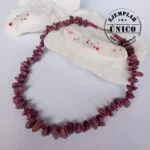 Collar con Piedra en Bruto Rubí