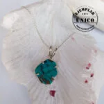 Dije en Plata con Piedra Natural Turquesa