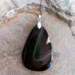 Dije en Piedra Ágata de Colores