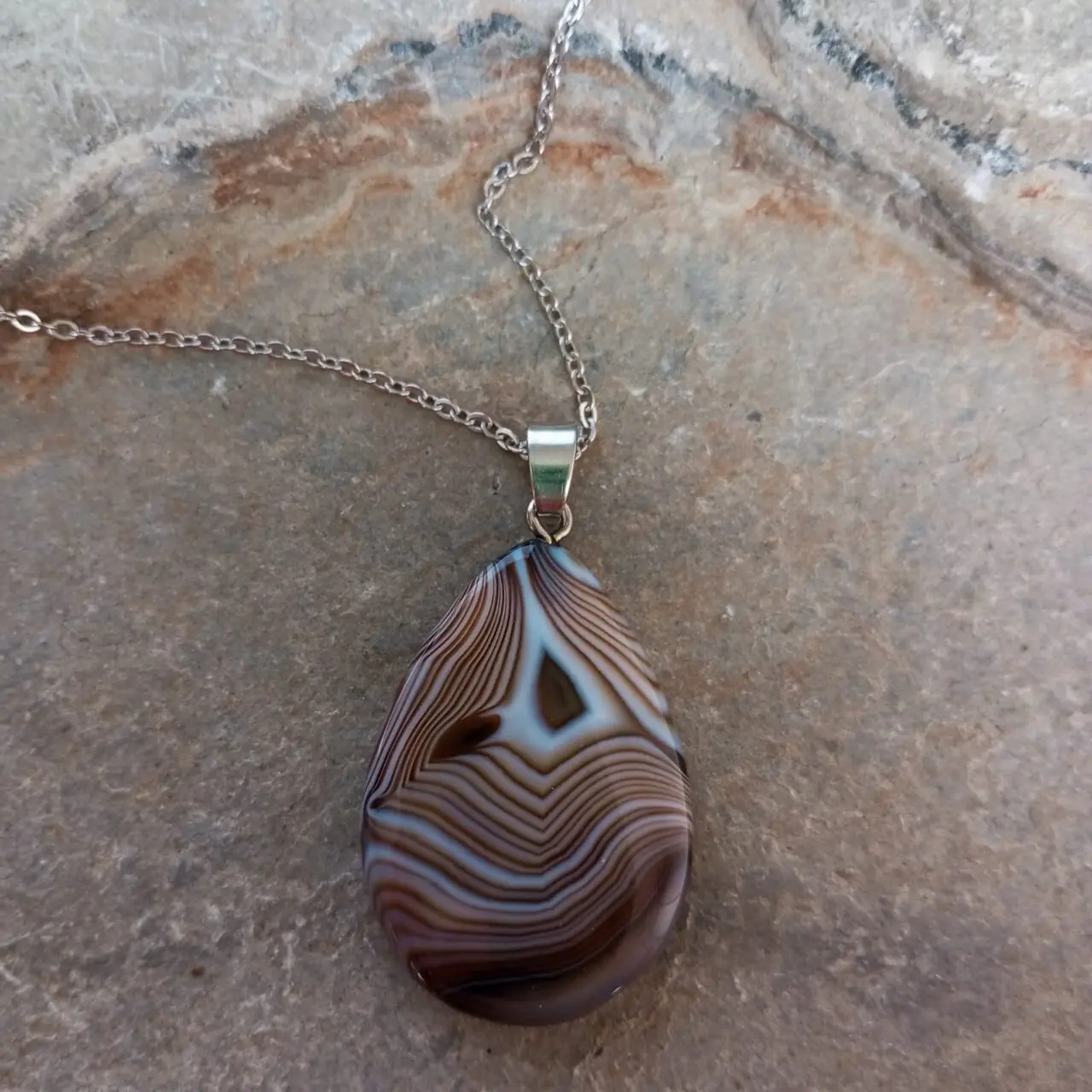 Dije en Piedra Ágata de Colores dije en piedra agata de colores 10474