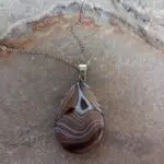 Dije en Piedra Ágata de Colores