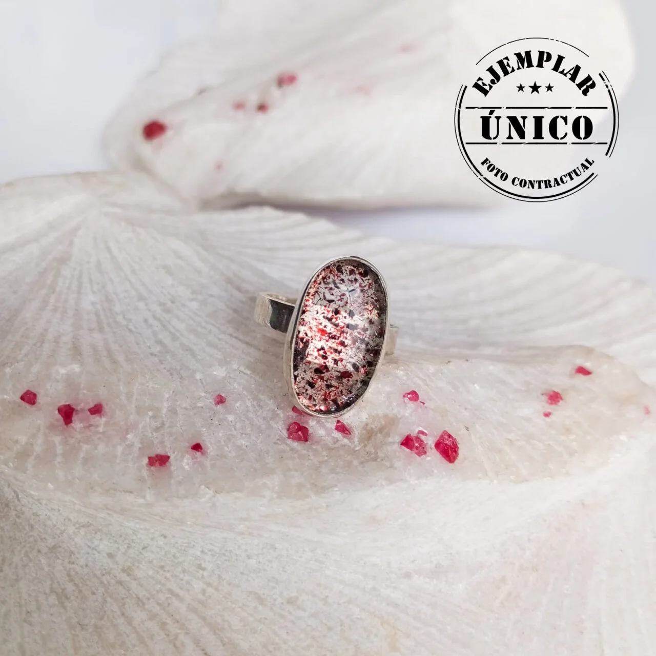anillo en plata con piedra natural super seven Fotos producto con sello 02 82