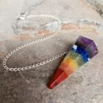 Péndulo en Piedra Siete Chakras