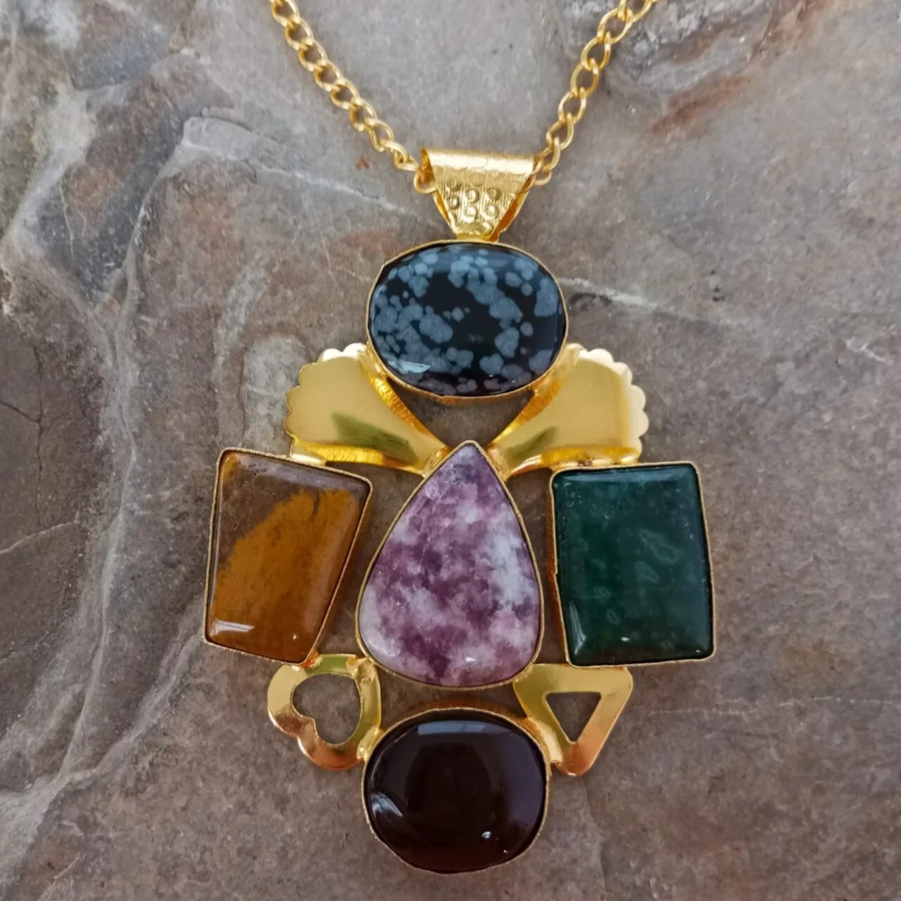 Dije con Piedras Naturales dije con piedras naturales 6036