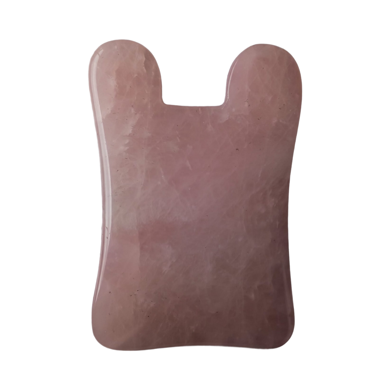 masajeador gua sha en piedra cuarzo rosa 1094