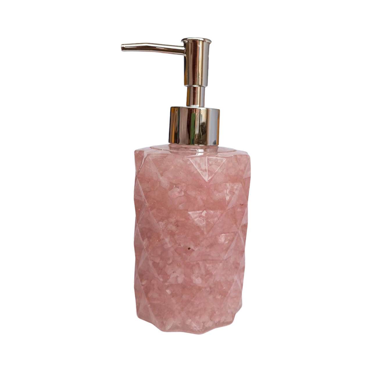 dispensador en piedra natural cuarzo rosa 2094
