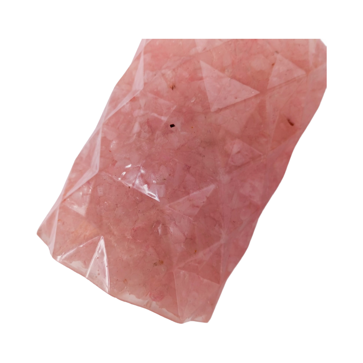 dispensador en piedra natural cuarzo rosa 2096