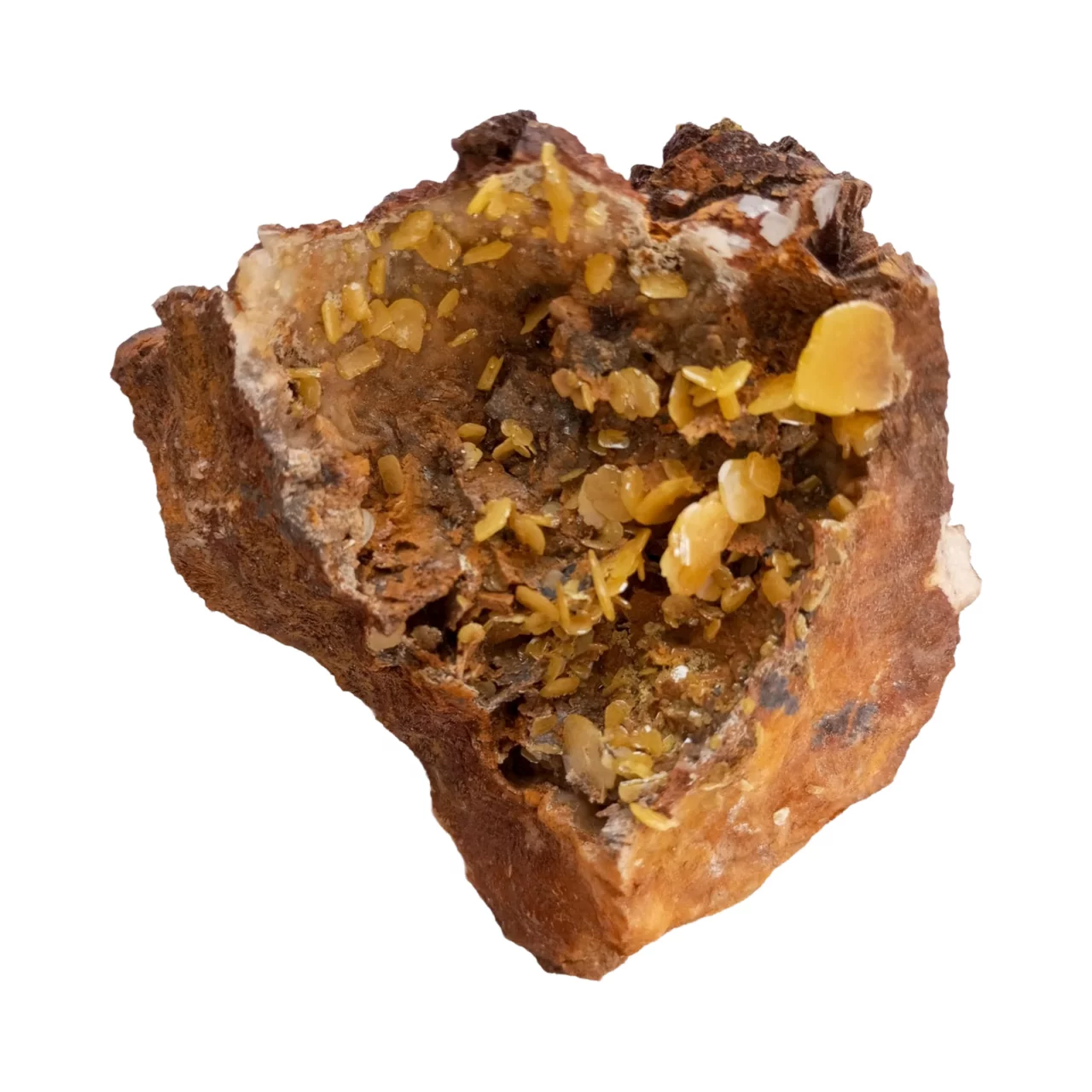 Drusa en Piedra Wulfenita