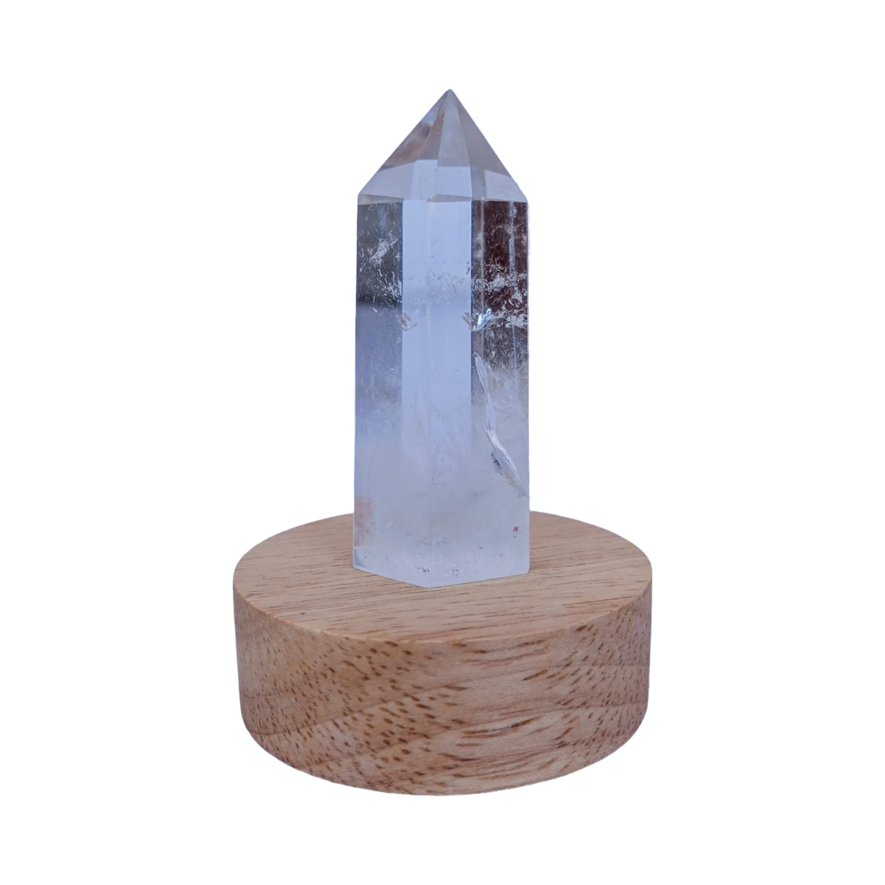 base con luz y obelisco en cuarzo cristal 3124