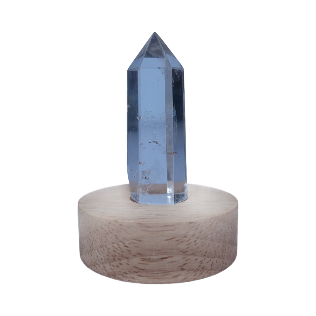 base con luz y obelisco en cuarzo cristal 3128