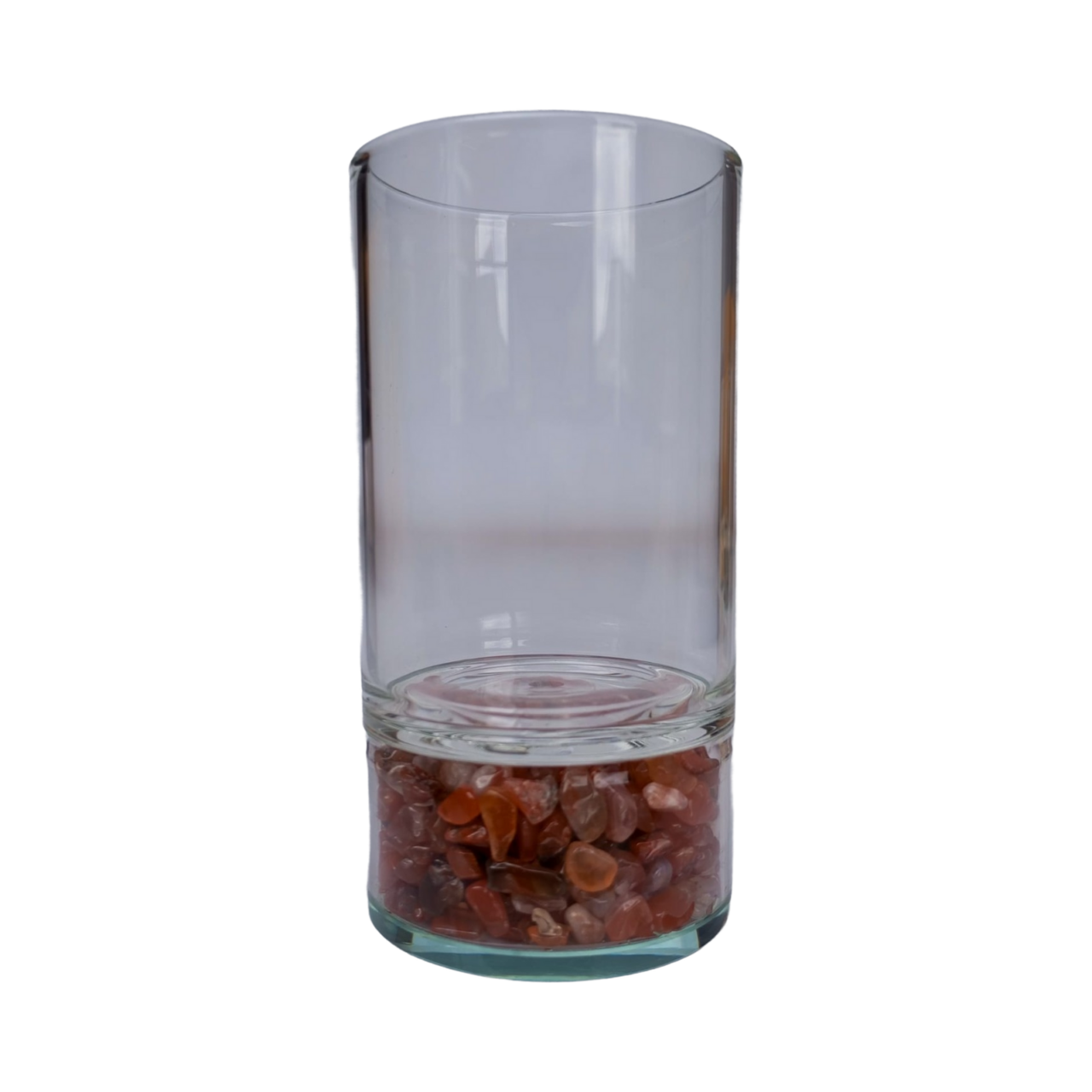 vaso con piedra natural cornalina 3081