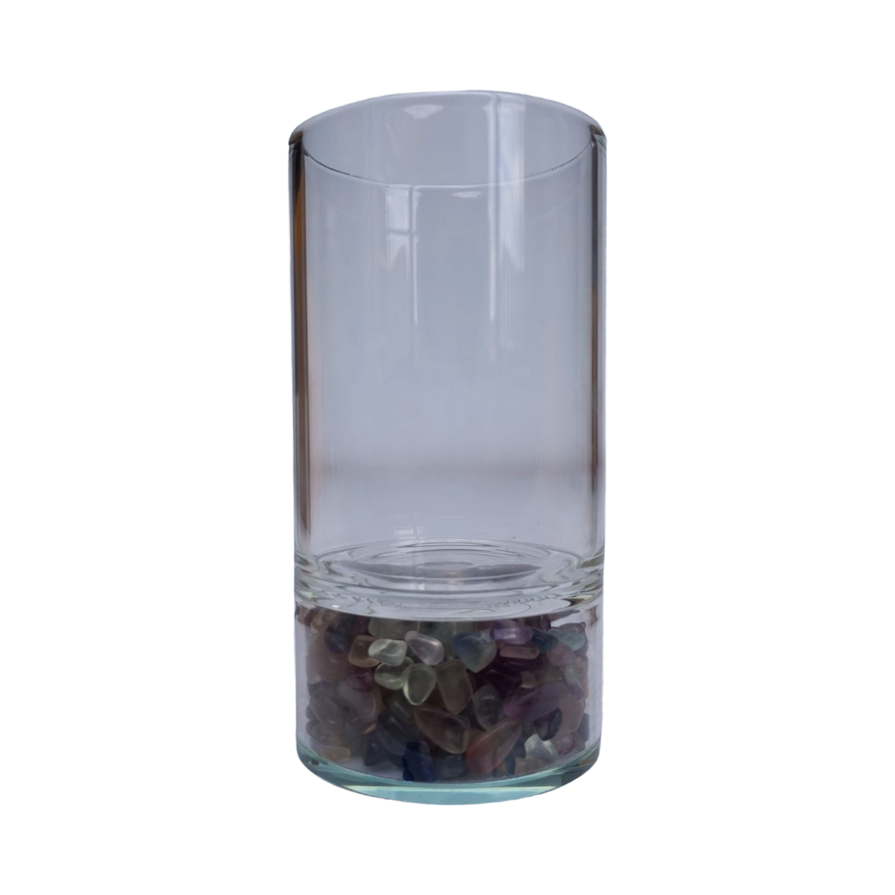 vaso con piedra natural fluorita 3092