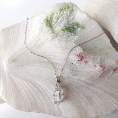 Dije en Plata con Cuarzo Herkimer