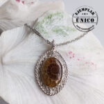 Medallón en Plata con Piedra Amonita