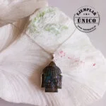 Dije Buda en Plata con Piedra Labradorita