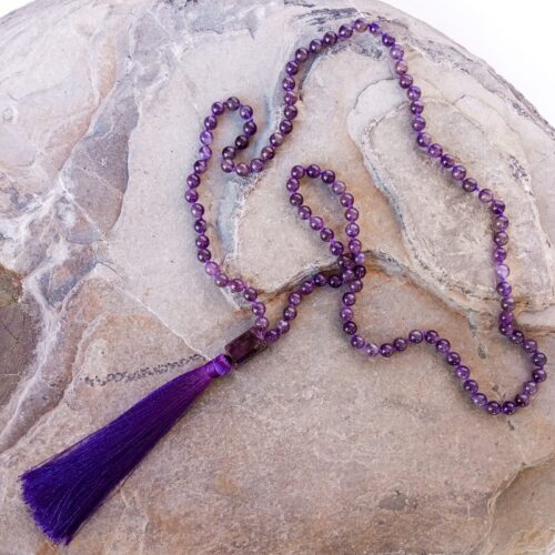 Japa Mala con Piedra Amatista