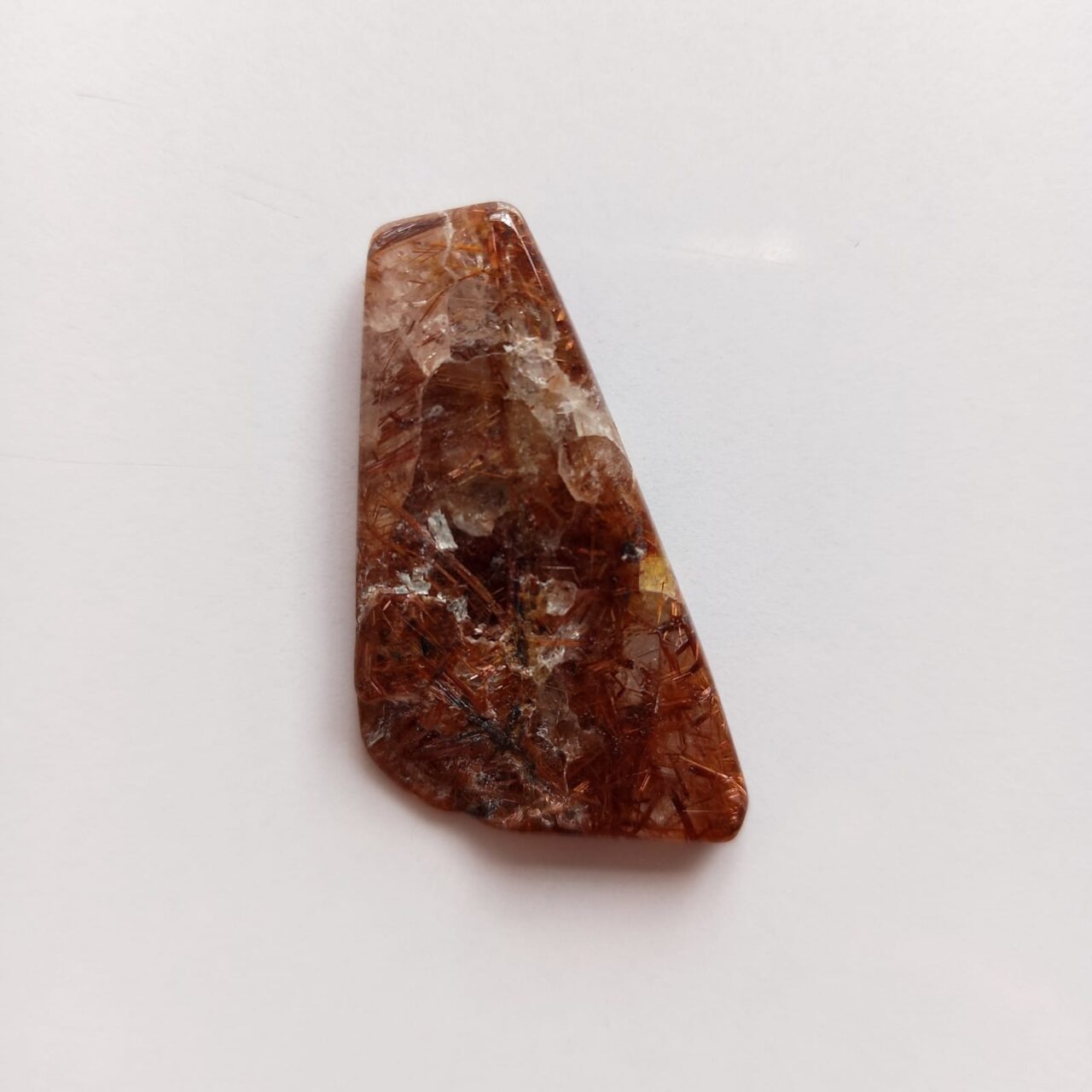 cabujon piedra rutilo cobre 10738