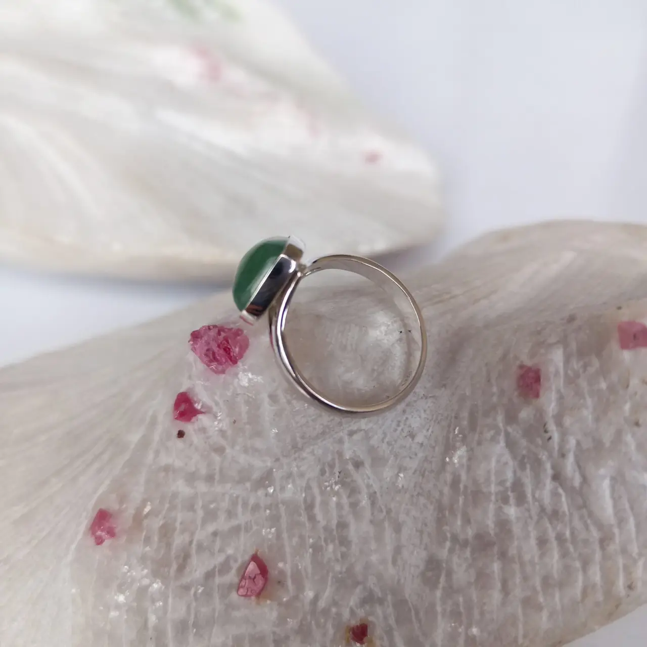 Anillo en Plata con Piedra Aventurina