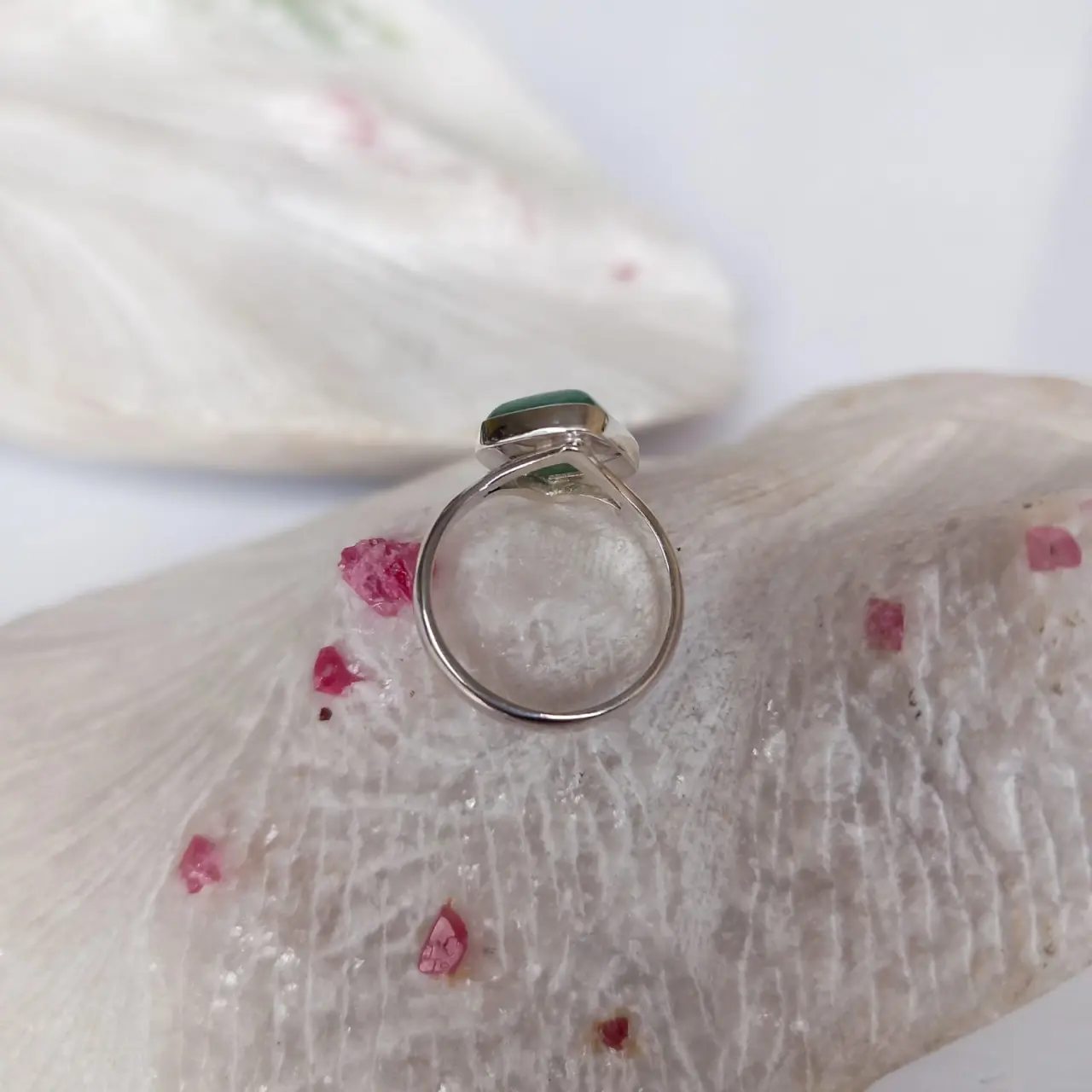 Anillo en Plata con Piedra Aventurina