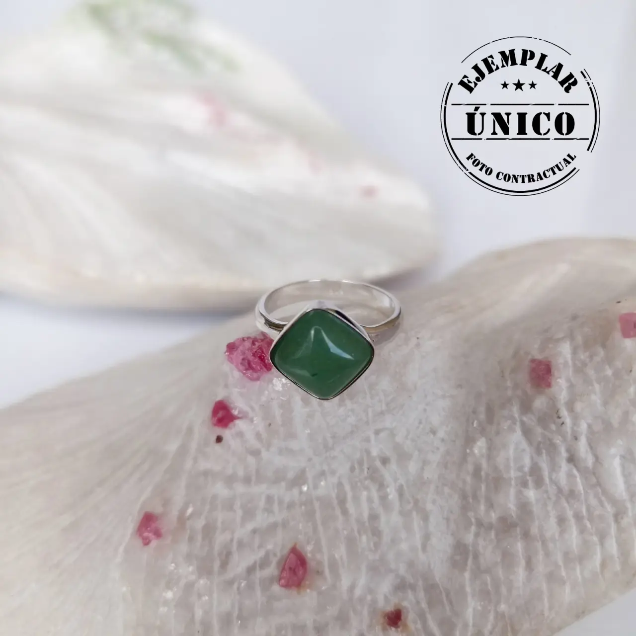 Anillo en Plata con Piedra Aventurina anillo en plata con piedra aventurina Fotos producto con sello 02 271