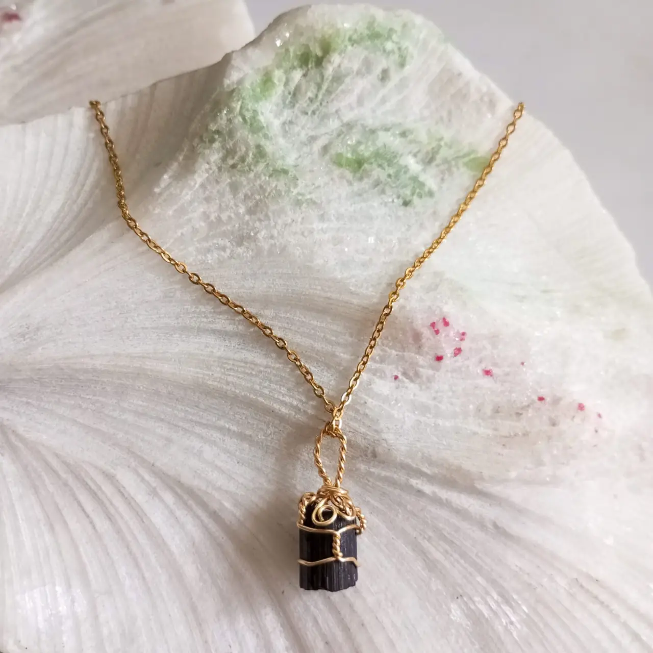 Dije en Oro Golfi con Piedra Turmalina dije en oro golfi con piedra turmalina 10795