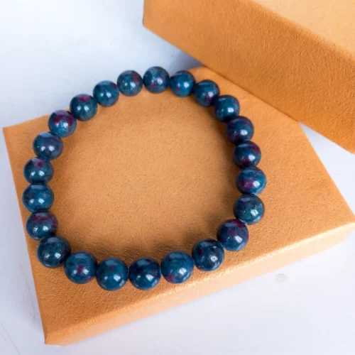 Pulsera en Piedra Rubí Cianita Calidad Superior