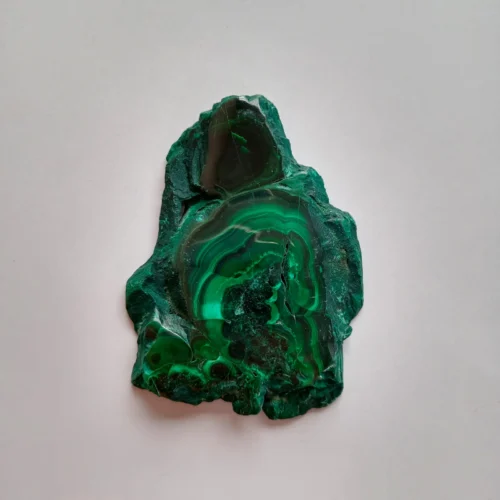 Pieza Semipulida en Piedra Malaquita
