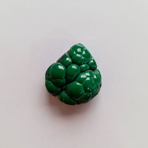 Cabujón Piedra Semipulida Malaquita Rugosa