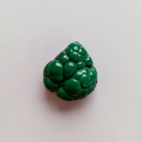 Cabujón Piedra Semipulida Malaquita Rugosa