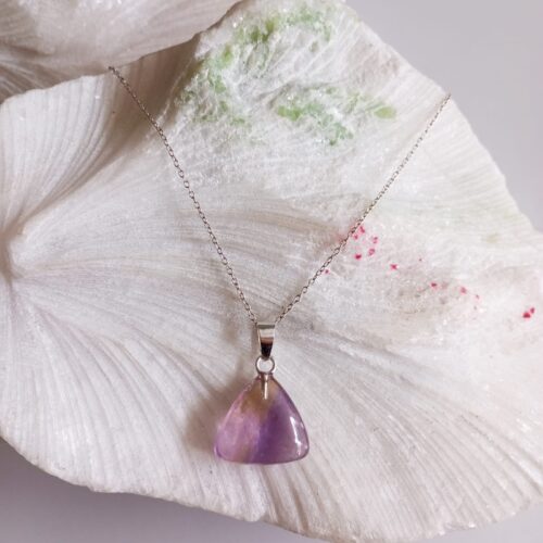 Dije en Plata con Piedra Ametrino