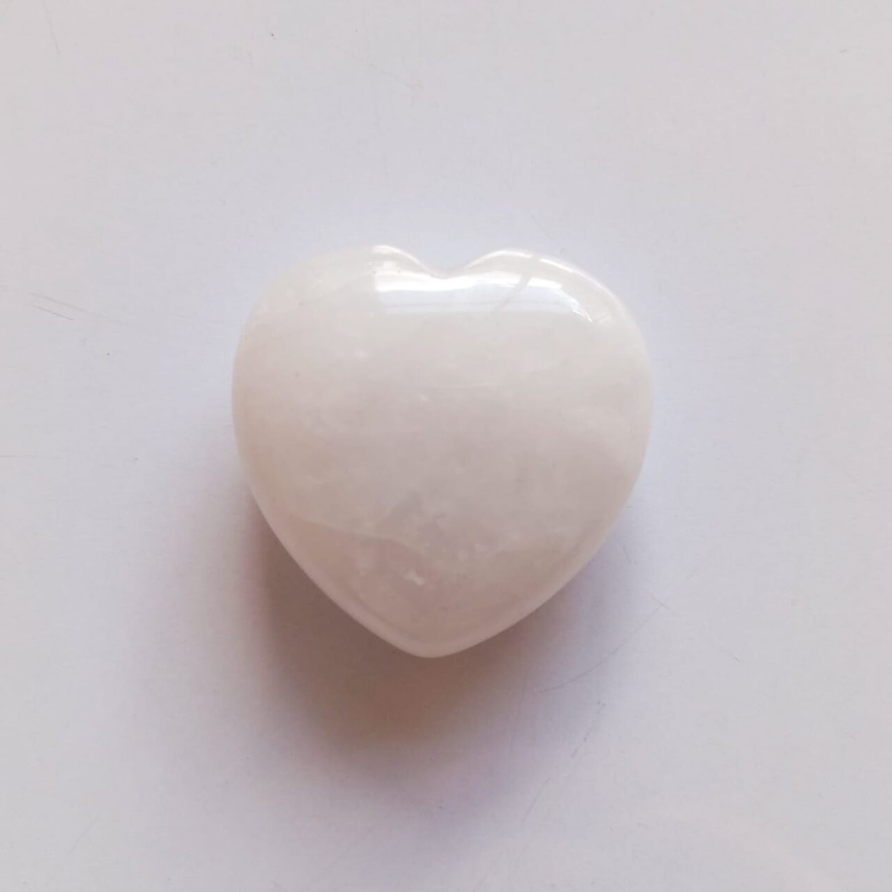corazon popochito decorativo en cuarzo cristal 4cm 12565