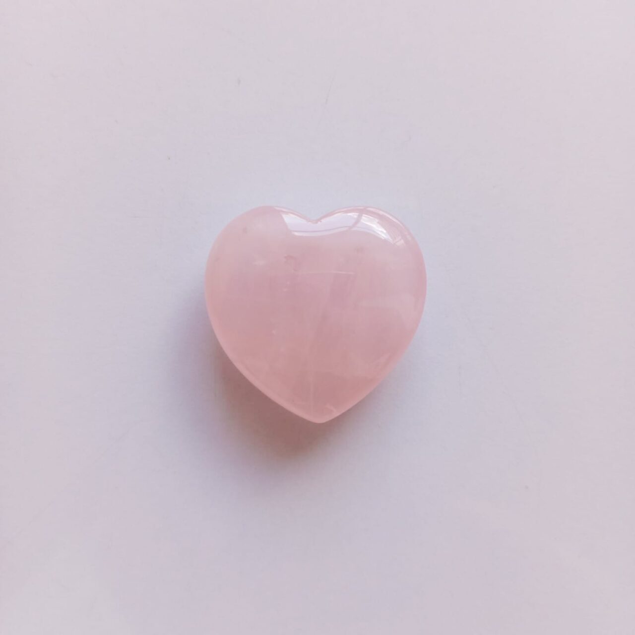 corazon popochito decorativo en cuarzo rosa 3cm 12559