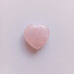 Corazón Popochito Decorativo en Cuarzo Rosa 3CM