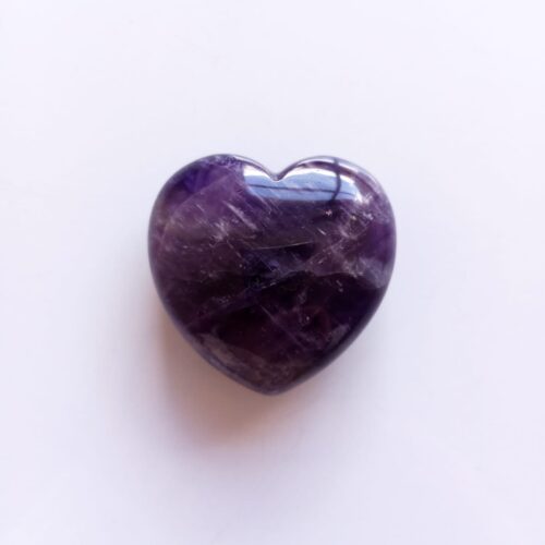 Corazón Popochito Decorativo en Piedra Amatista 4CM