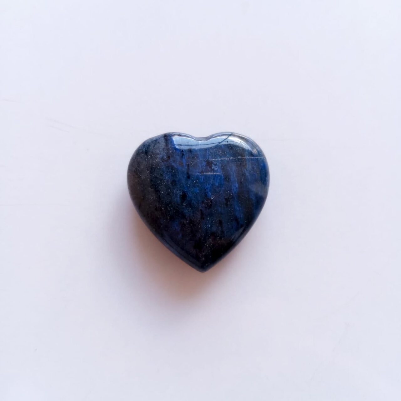 corazon popochito decorativo en piedra lapislazuli 3cm 12557
