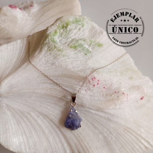 Dije en Plata con Piedra Tanzanita