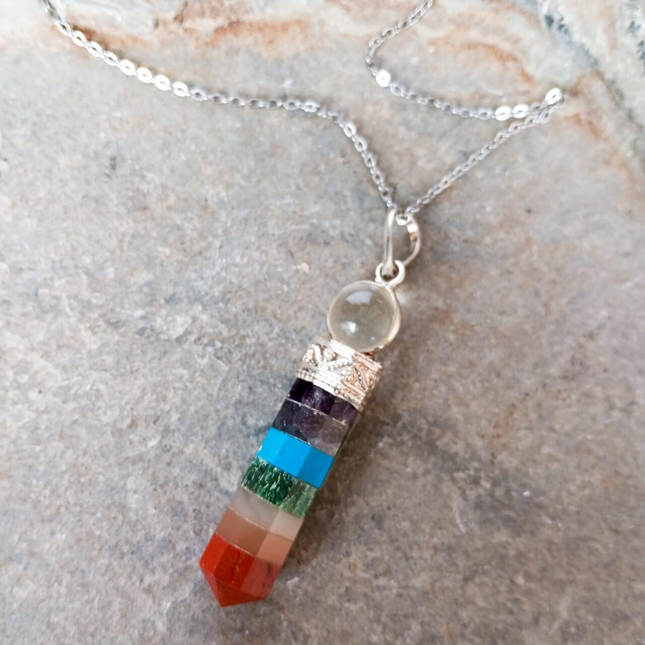 dije obelisco siete chakras 12597