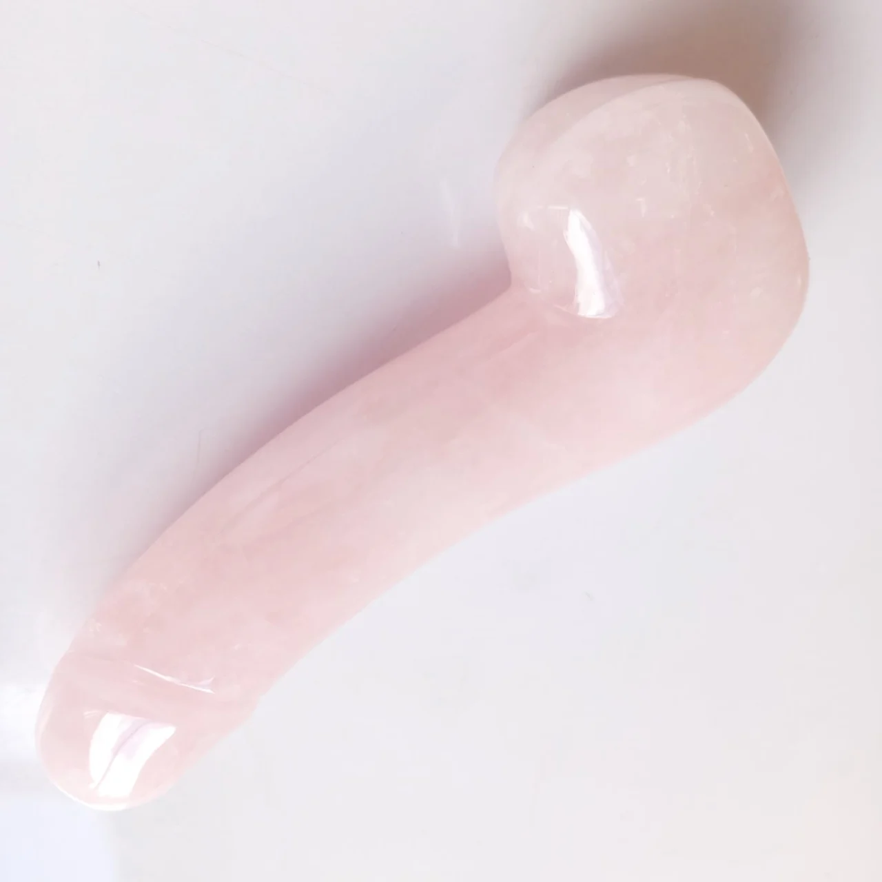 dildo tallado en cuarzo rosa 12611