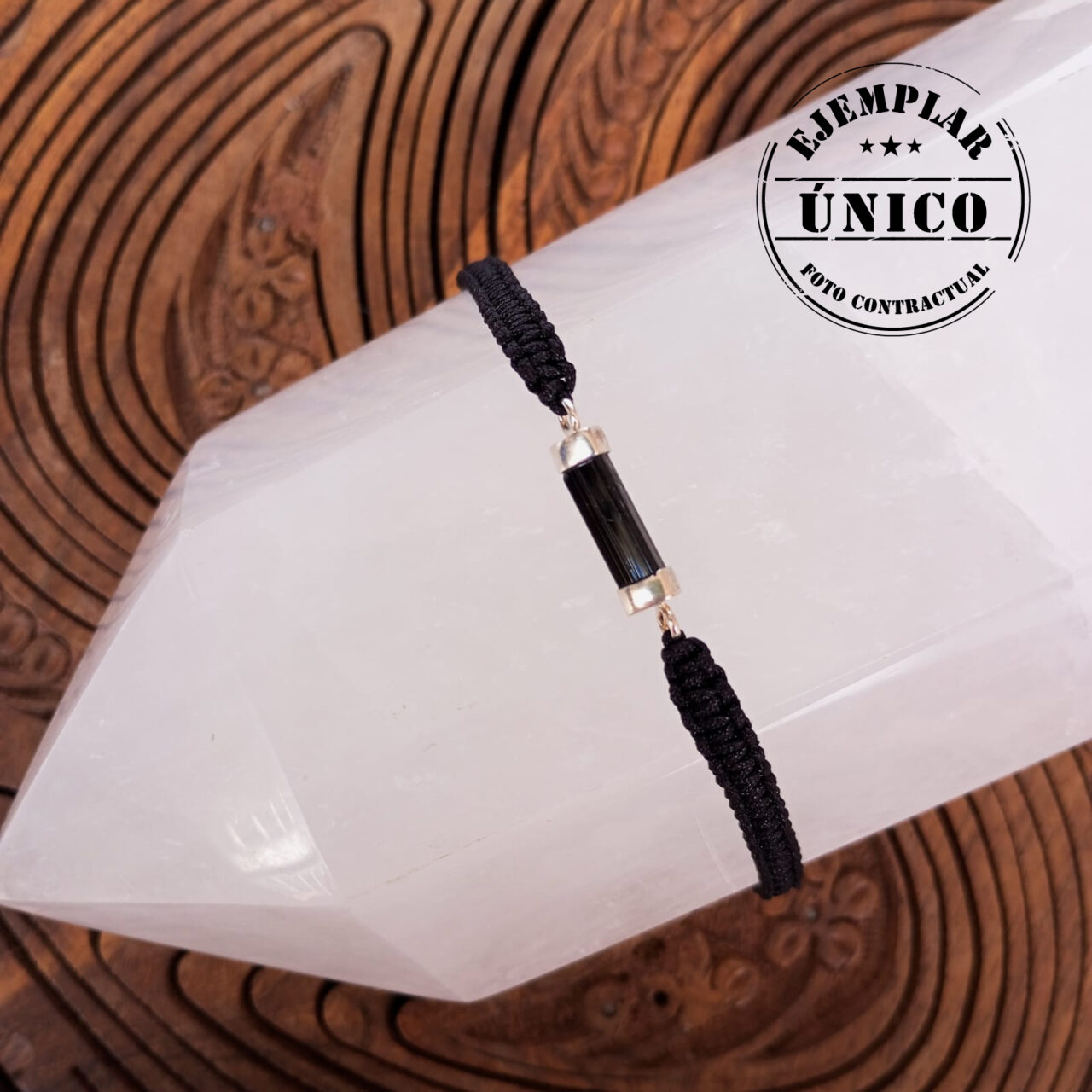 pulsera tejida con piedra turmalina Productos con sello 2025 62