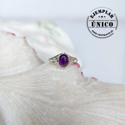 Anillo en Plata con Piedra Amatista