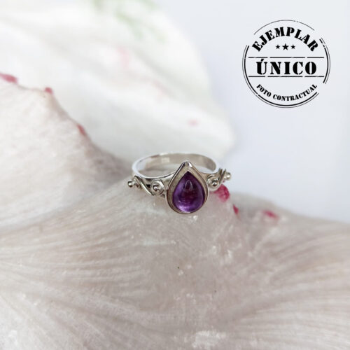 Anillo en Plata con Piedra Amatista