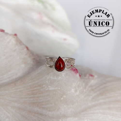 Anillo en Plata con Piedra Jaspe Rojo