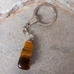 Llavero en Piedra Natural Ojo de Tigre