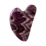 Masajeador Gua Sha en Piedra Amatista