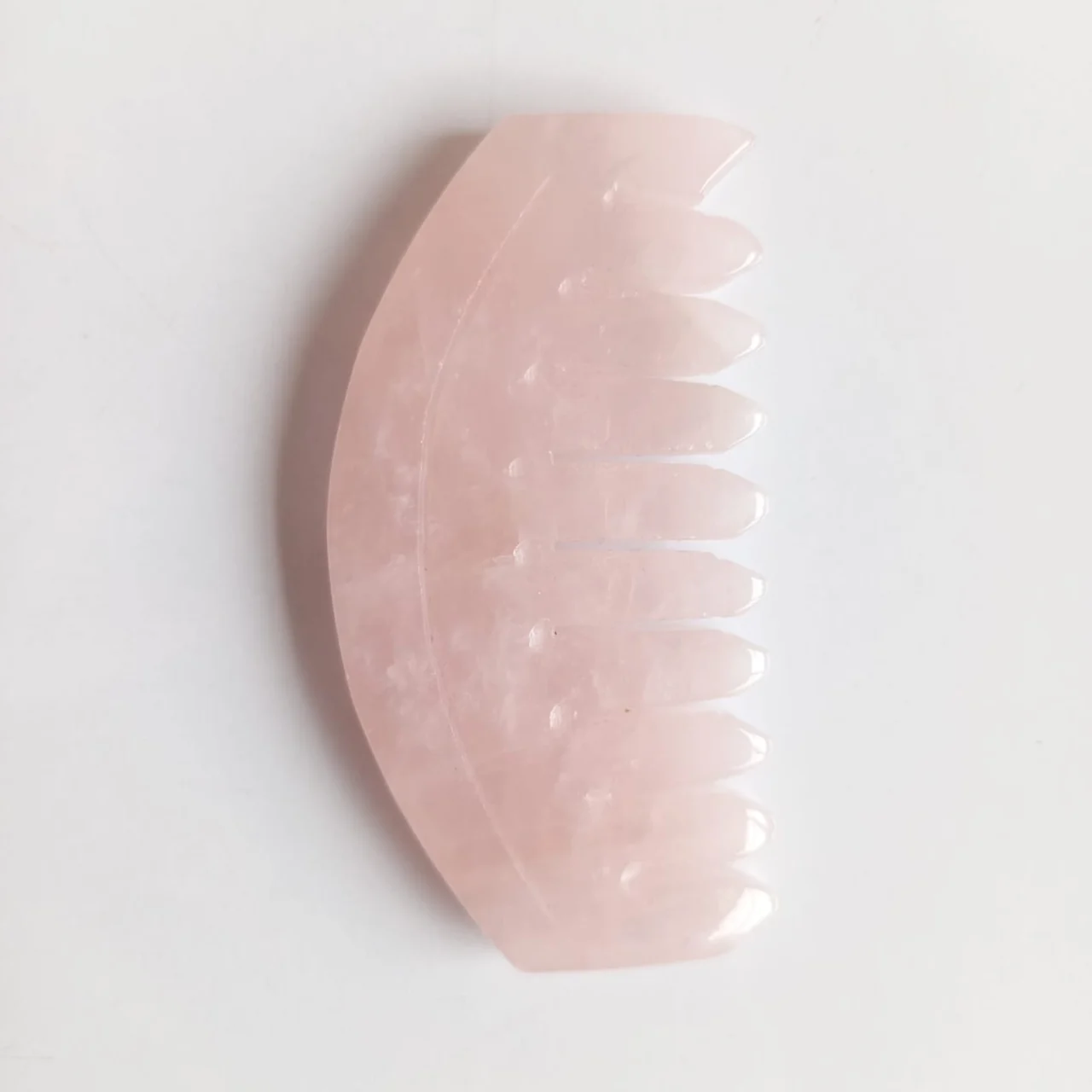 peine en piedra cuarzo rosa 12699