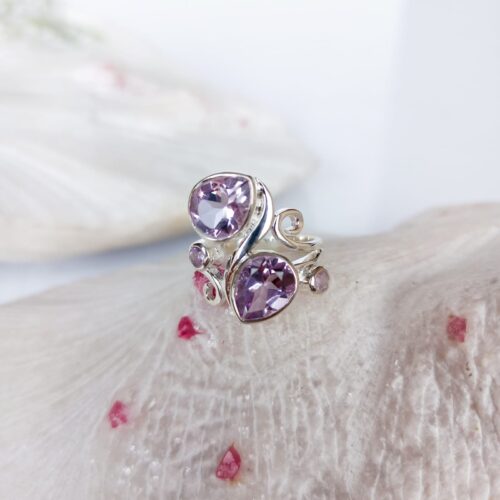 Anillo en Plata con Piedra Amatista